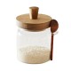 Glass Jar with Wooden Spoon